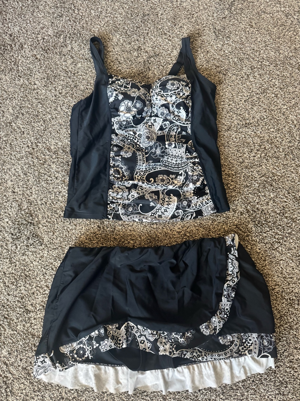 Liz Claiborne Black Swim Skirt